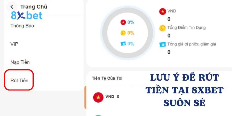 Rút tiền 8Xbet: Quy trình nhanh chóng và an toàn Người chơi cần lưu ý một số điểm quan trọng khi rút tiền
