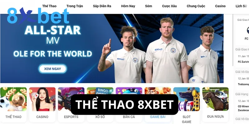 Thể thao 8xbet - Hành trình cá cược thể thao đỉnh cao Thể thao 8xbet